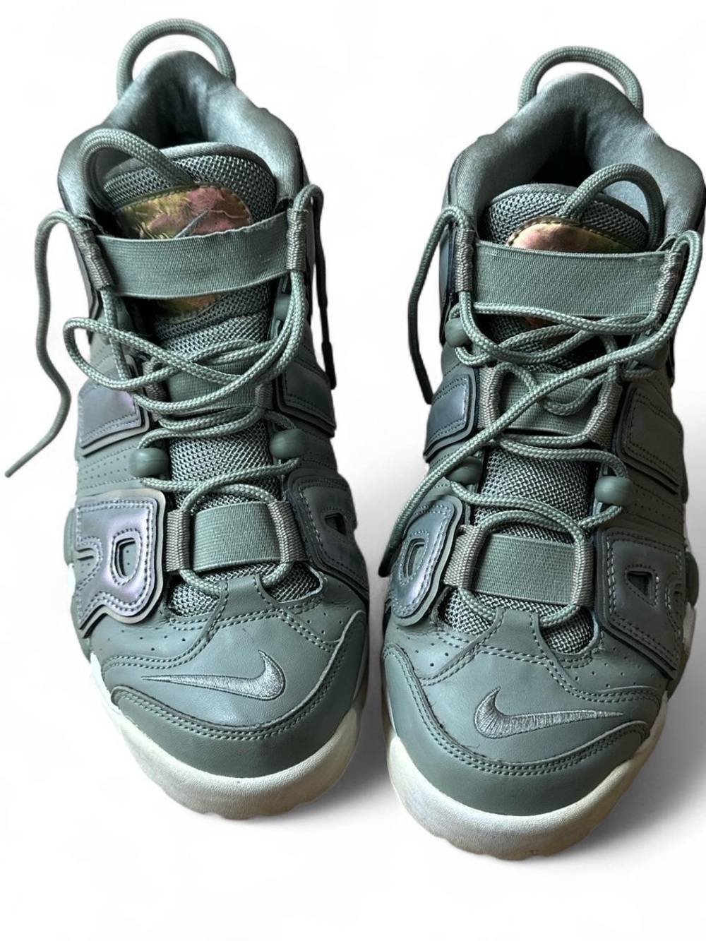 Nike Olive Green High-Top Sneakers with Strap